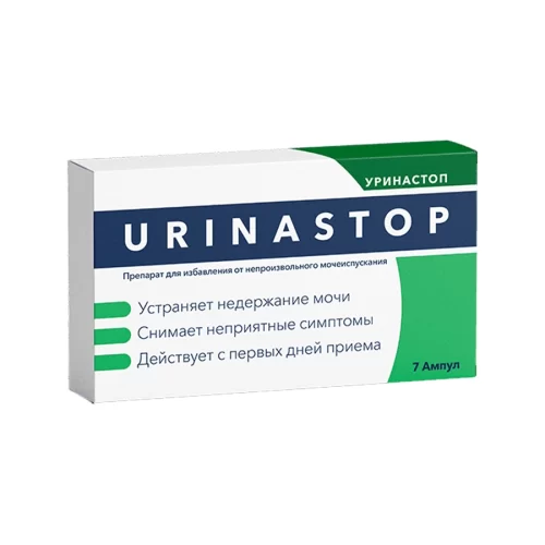 Упаковка Уринастоп средства от произвольного мочеиспускания
