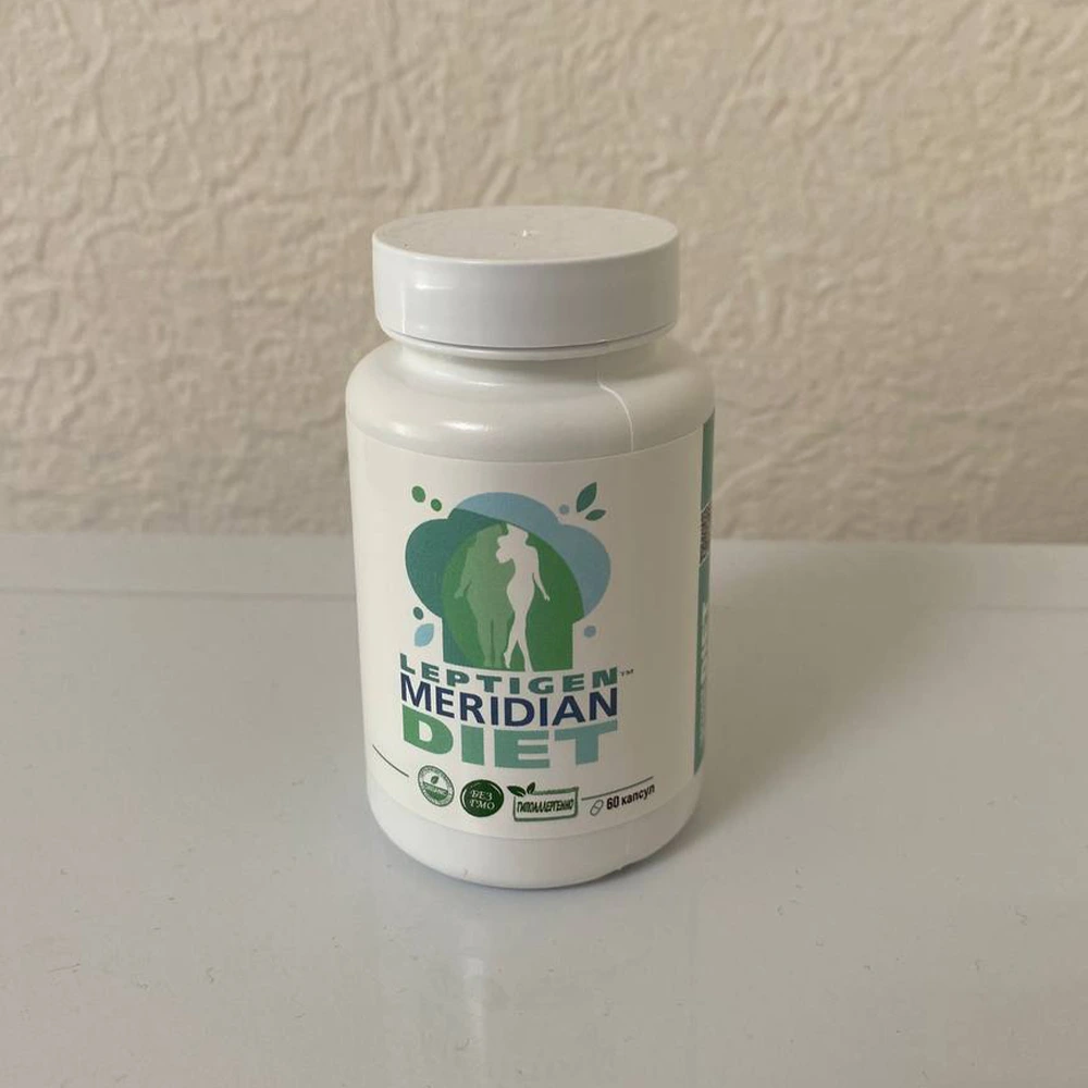 Баночка Lepitgen Meridian Diet стоит на столе