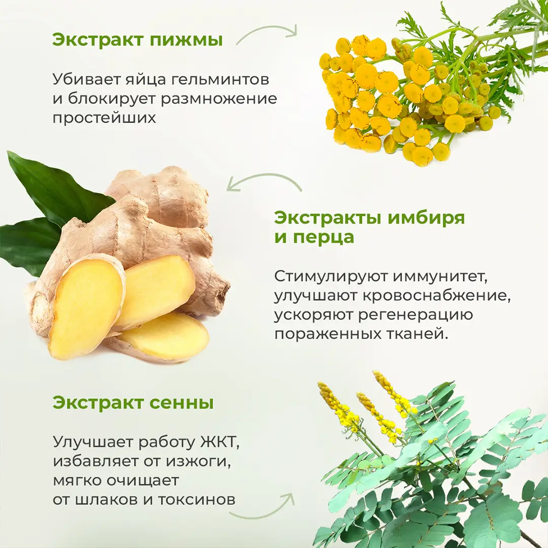 Основные ингридиенты из которых состоит Пирантокс