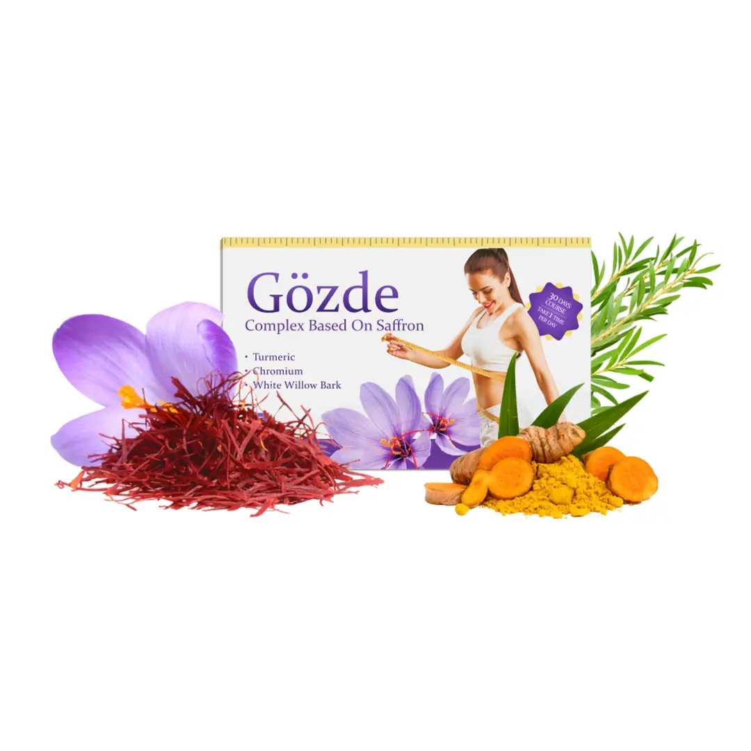 БАД Gözde 30 пастилок - быстрое похудение с шафраном и куркумой