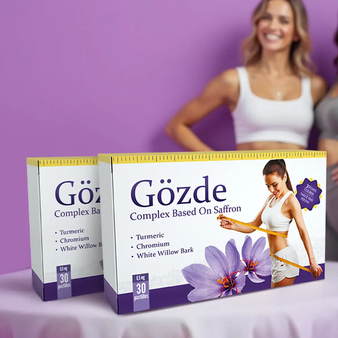 БАД Gözde 30 пастилок - быстрое похудение с шафраном и куркумой