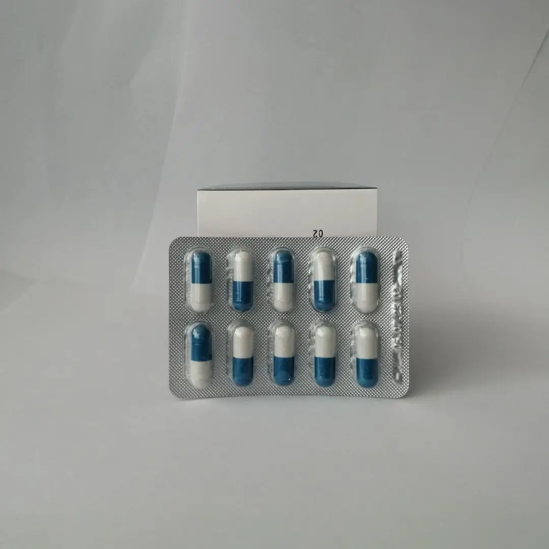 10 бело-синих капсул Ксарелтекс в блистере