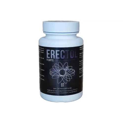 Баночка 60 капсул Эректол Форте для потенции