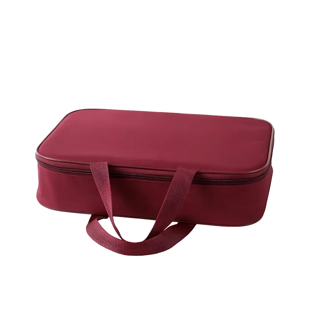 Ярко-бордовая сумка для хранения и переноски прибора Нанопрост для женщин