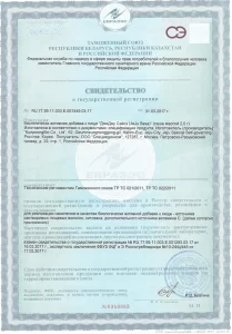 Свидетельство о государственной регистрации ДжуДжу Сэйсэ