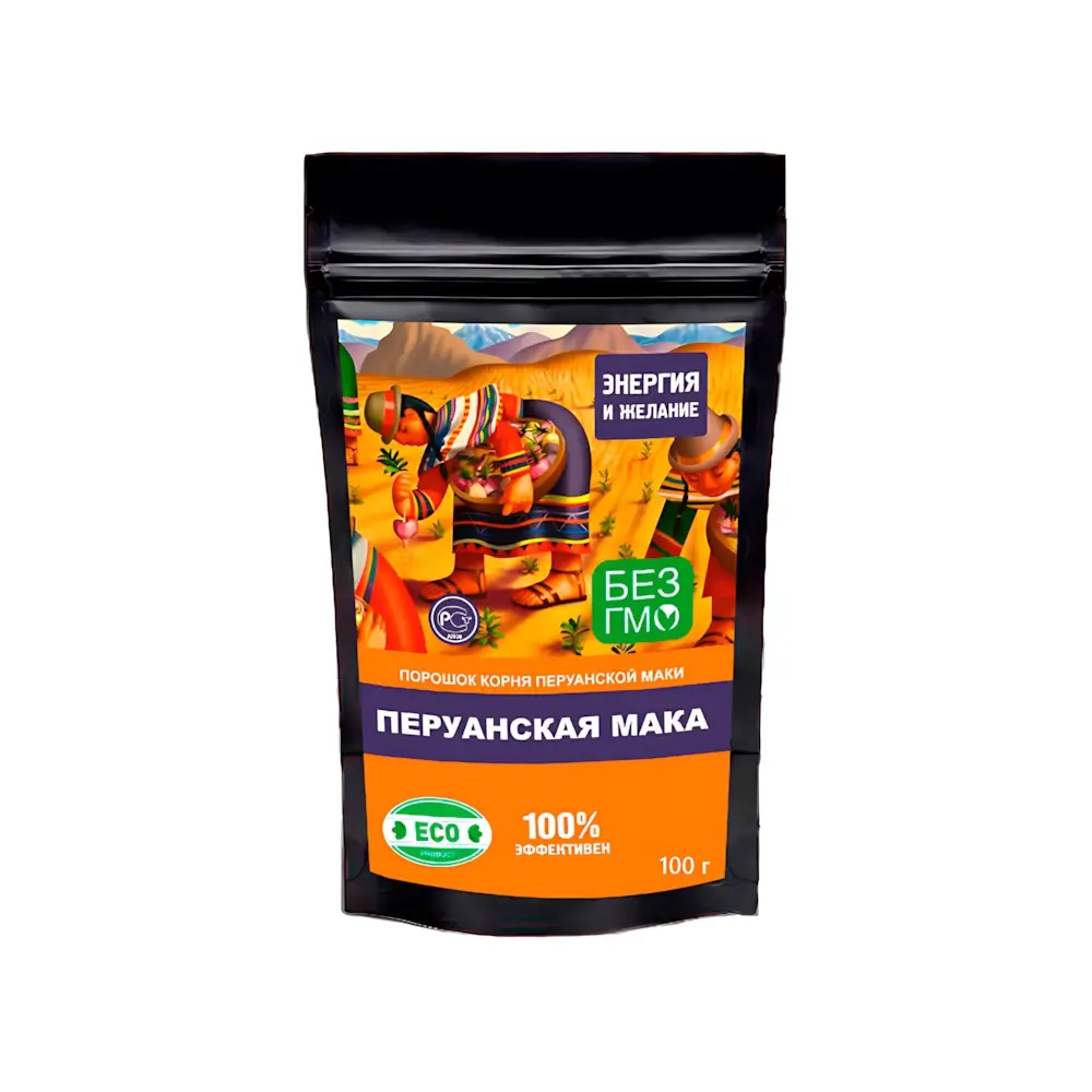 Порошок корня перуанской маки в пакете 100 грамм