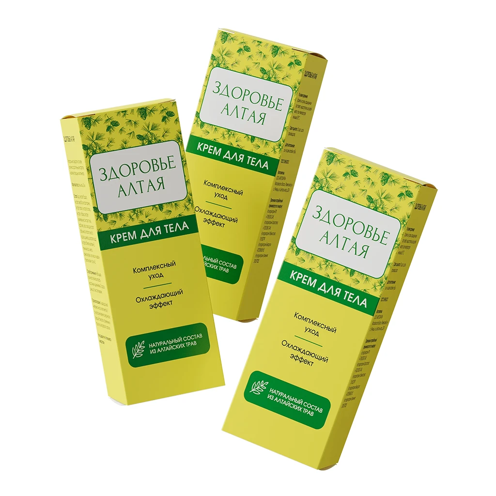 Три упаковки крема Здоровье Алтая для курсового применения при болях в суставах